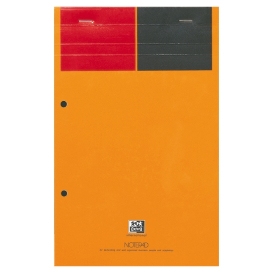 Obrázek Blok OXFORD International Notepad A4+ linka - obal oranžový / papír bílý