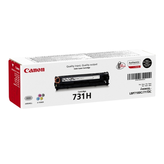 Obrázek Canon originální toner CRG731H, black, 2400str., 6273B002, Canon LBP-7100Cn, 7110Cw, MF 8280Cw, high