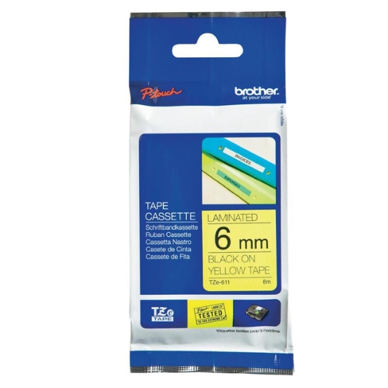 Obrázek Páska do tiskárny Brother TZE-611, 6mm, E6242541009