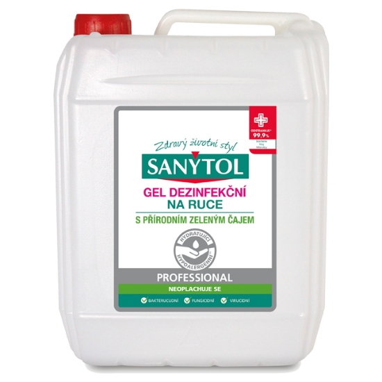 Obrázek Gel dezinfekční na ruce SANYTOL Professional 5 l