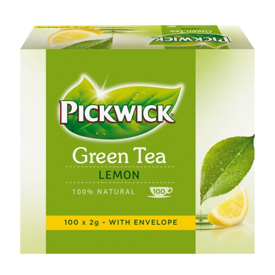 Obrázek Čaj Pickwick - zelený s citronem / 100 sáčků