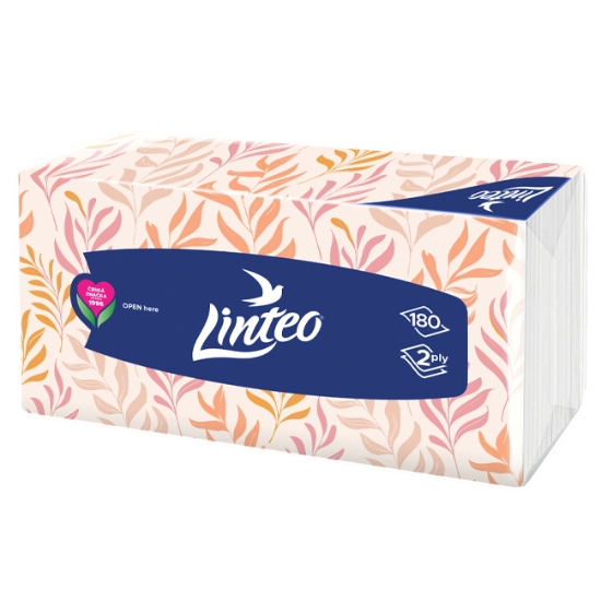 Obrázek Papírové kapesníky LINTEO v sáčku / 180 ks