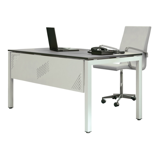 Obrázek Stůl kancelářský Stb Comfort - svěle šedá / šedá