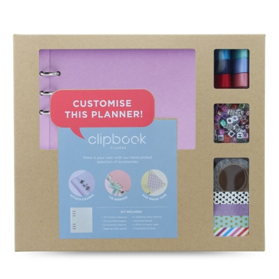 Obrázek Diář FILOFAX Clipbook A5 kreativní set - pastelově fialová