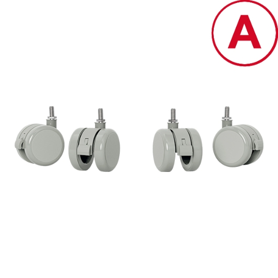 Obrázek Kolečko k výškově nastavitelnému elektrickému ergonomickému stolu Leitz Ergo / 4 ks