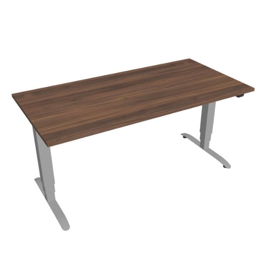 Obrázek Stůl výškově stavitelný MS 3 1600 - ořech / šedý kov