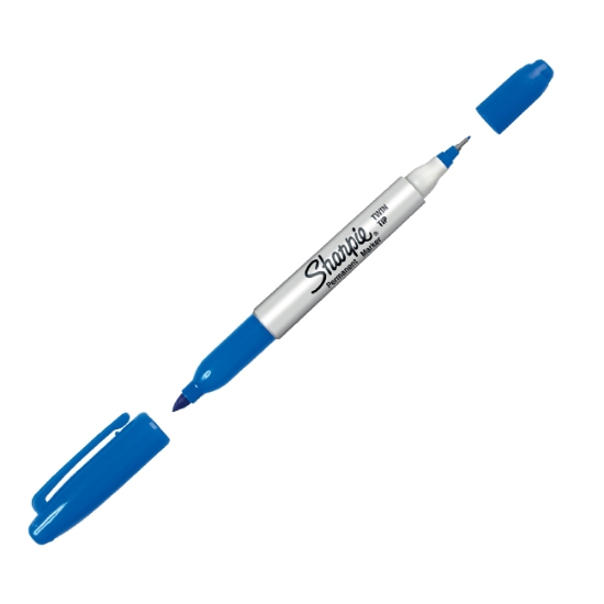 Obrázek Popisovač Sharpie Twin Tip - modrá