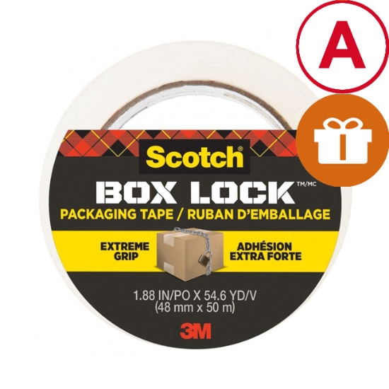 Obrázek Páska balicí Scotch® Box Lock 48 mm x 50 mm - transparentní
