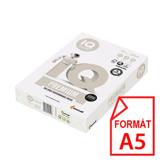 Obrázek Papír IQ Premium Triotec A5 80g / 500 listů
