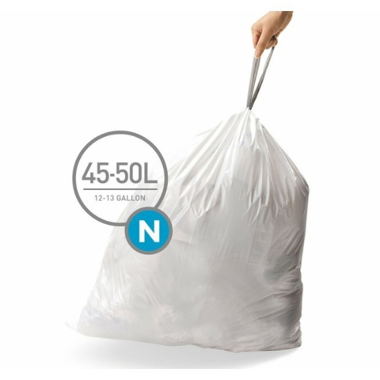 Obrázek Sáčky do odpadkového koše 45-50 L, Simplehuman typ N, zatahovací/20 ks