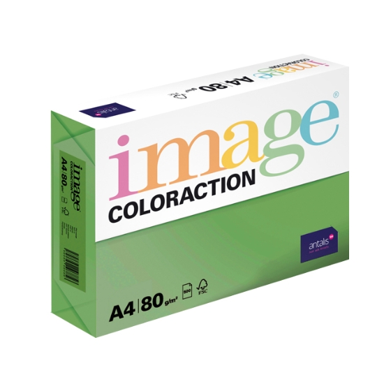 Obrázek Papír barevný IMAGE COLORACTION A4 80g - tmavě zelená / 500 listů