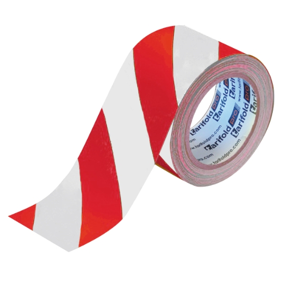 Obrázek Standard  podlahová páska 50 mm x 33 m červená/bílá
