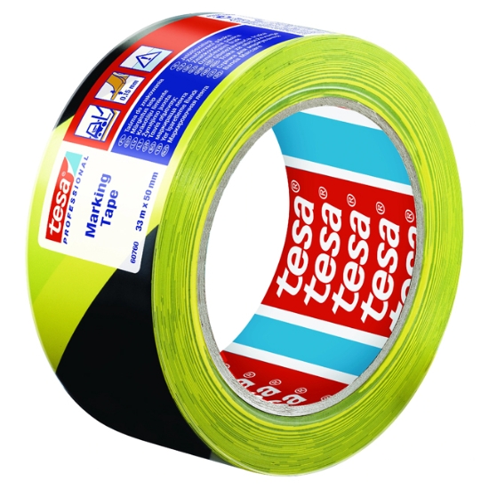 Obrázek Páska značkovací 50 mm x 33 m - černo/žlutá