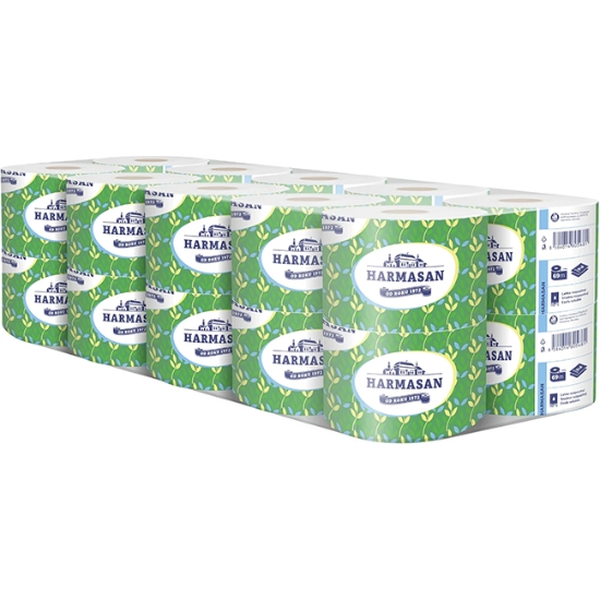 Obrázek Papír toaletní Harmony 650 Natural, 2 vrstvý recykl. / bal.20 ks