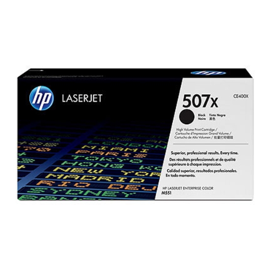 Obrázek HP originální toner CE400X č. 507X, black
