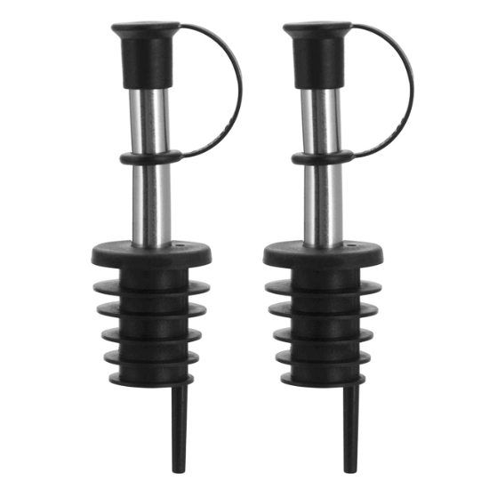 Obrázek Nálevka s víčkem a příchytkou, plastová INOX ECO-POUR / 2 ks
