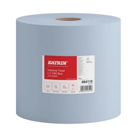 Obrázek Role průmyslová Katrin Classic Industrial L2, modrá, 2 vrstvá, 1000 útrž.
