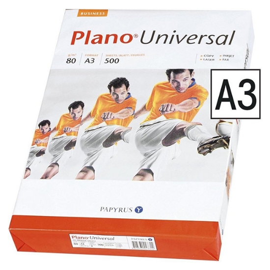 Obrázek Papír kancelářský PLANO UNIVERSAL A3 80 g / 500 listů