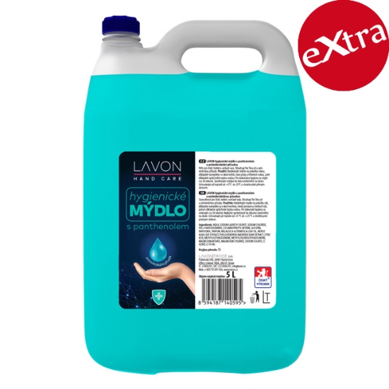 Obrázek Hygienické mýdlo Lavonea s  Panthenolem, antimikrobiální přísada,5 l