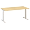 Obrázek ALFA UP stůl výškově stavitelný 160 cm - dub/ bílé podnoží