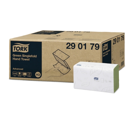 Obrázek Ručníky papírové TORK Advanced ZZ 2vr.recykl - zelené 3750 ks (290179)