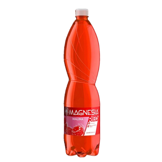 Obrázek Magnesia Red jemně perlivá - malina 1,5 l / 6 ks