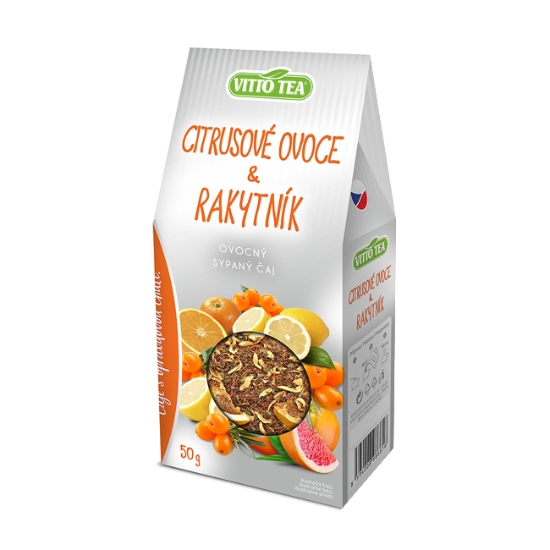 Obrázek Čaj sypaný Vitto Tea citrusové plody a rakytník / 50 g