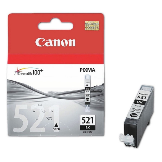 Obrázek Canon originální ink CLI521BK, black, 665str., 9ml