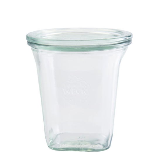 Obrázek Sklenice hranatá Weck 545 ml, víčko 100 mm / 6 ks