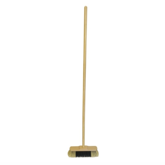 Obrázek Smeták nelakovaný 28cm s tyčí 130cm