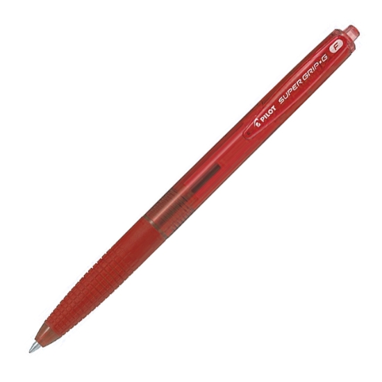 Obrázek Kuličkové pero PILOT Super Grip-G - stiskací - červená
