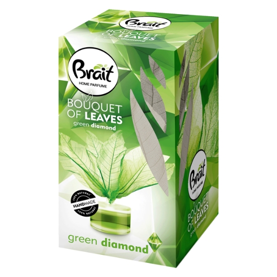 Obrázek Osvěžovač vzduchu BRAIT leaf dekorativní 50 ml - green diamond