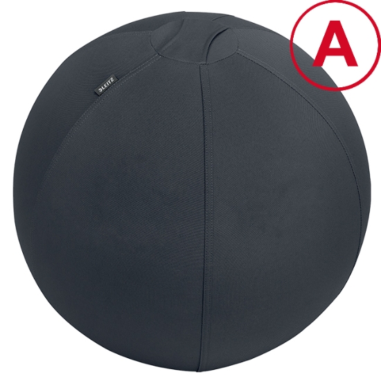 Obrázek Míč gymnastický na sezení Leitz Ergo s těžítkem proti odkutálení 75 cm tmv. Šedý