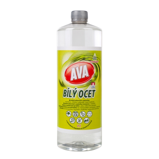 Obrázek AVA Bílý ocet 10% 1 L  