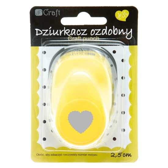 Obrázek Dekorativní děrovačka 2,5 cm - srdce