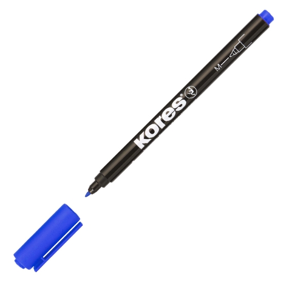 Obrázek Popisovač permanentní Kores K-Marker " M " - modrá