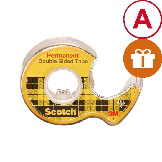 Obrázek Oboustranně lepicí páska 3M SCOTCH 12 mm x 6,3 m