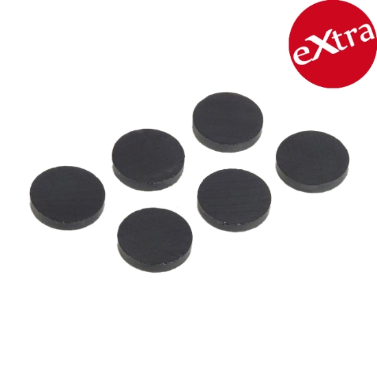 Obrázek Magnety průměr 20 mm černé / 12 ks