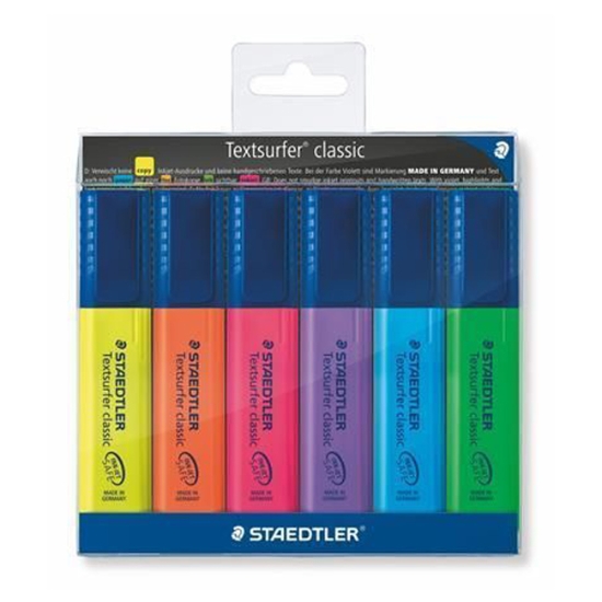 Obrázek Zvýrazňovač STAEDTLER 364 / 6 ks