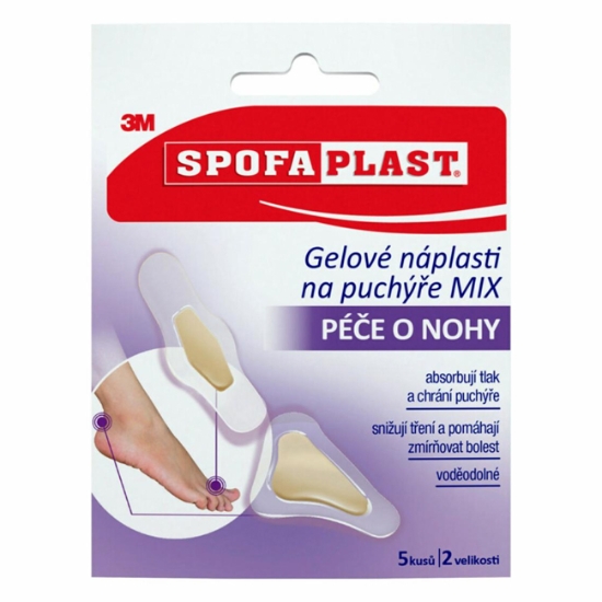 Obrázek Náplasti gelové na puchýře mix Spofaplast 913 / 5 ks