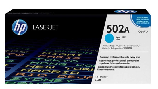 Obrázek HP originální toner Q6471A č. 502A, cyan