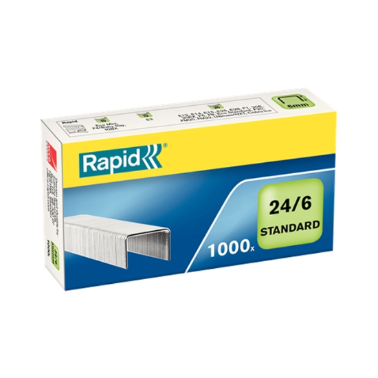 Obrázek Spony do sešívačky RAPID 24/6 / 1000 ks