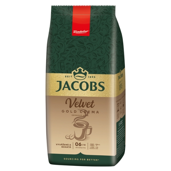 Obrázek Káva Jacobs Velvet Crema Gold 1 kg, zrno