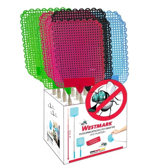 Obrázek Plácačka na mouchy FLY HUNTER presentační box / 16 ks
