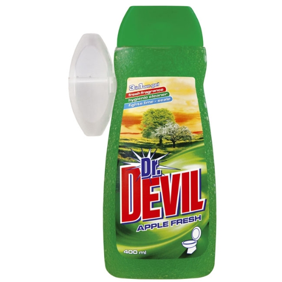 Obrázek WC gel tekutý 3v1 Dr. Devil, 400ml - Apple Fresh
