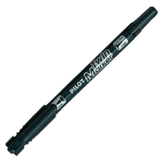 Obrázek Popisovač Pilot Twin Marker BeGreen - černá
