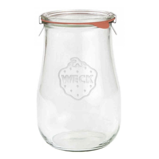 Obrázek Sklenice zavařovací Weck TULPENGLAS 1750 ml, víčko ø 100 mm s příslušenstvím / 4ks