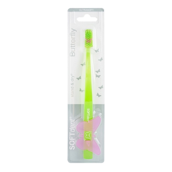 Obrázek Kartáček SOFTdent Butterfly STAND DRY Ultrasoft