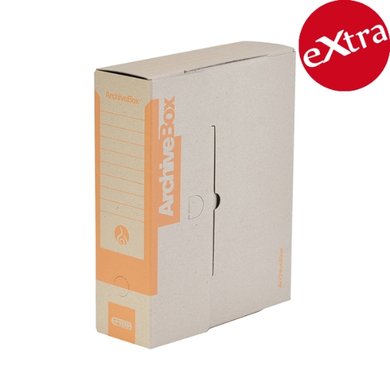 Obrázek Krabice archivační EMBA A4 FIRE 330 x 260 x 90 mm - oranžová