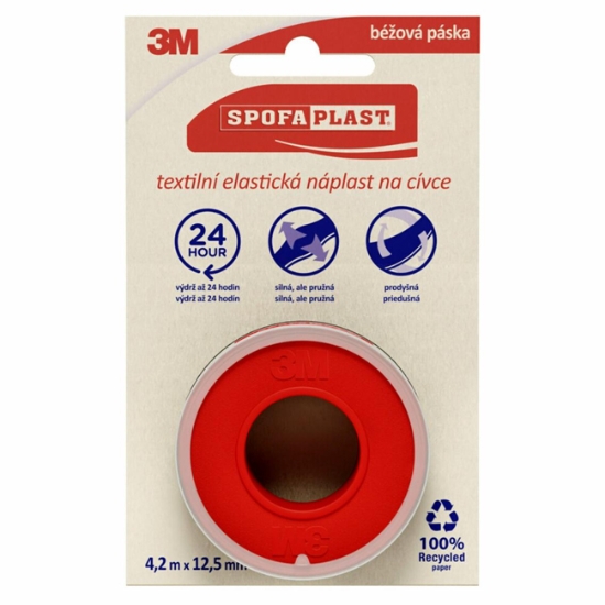 Obrázek Spofaplast® 131N Textilní elastická náplast na cívce, 4,2mx12,5mm